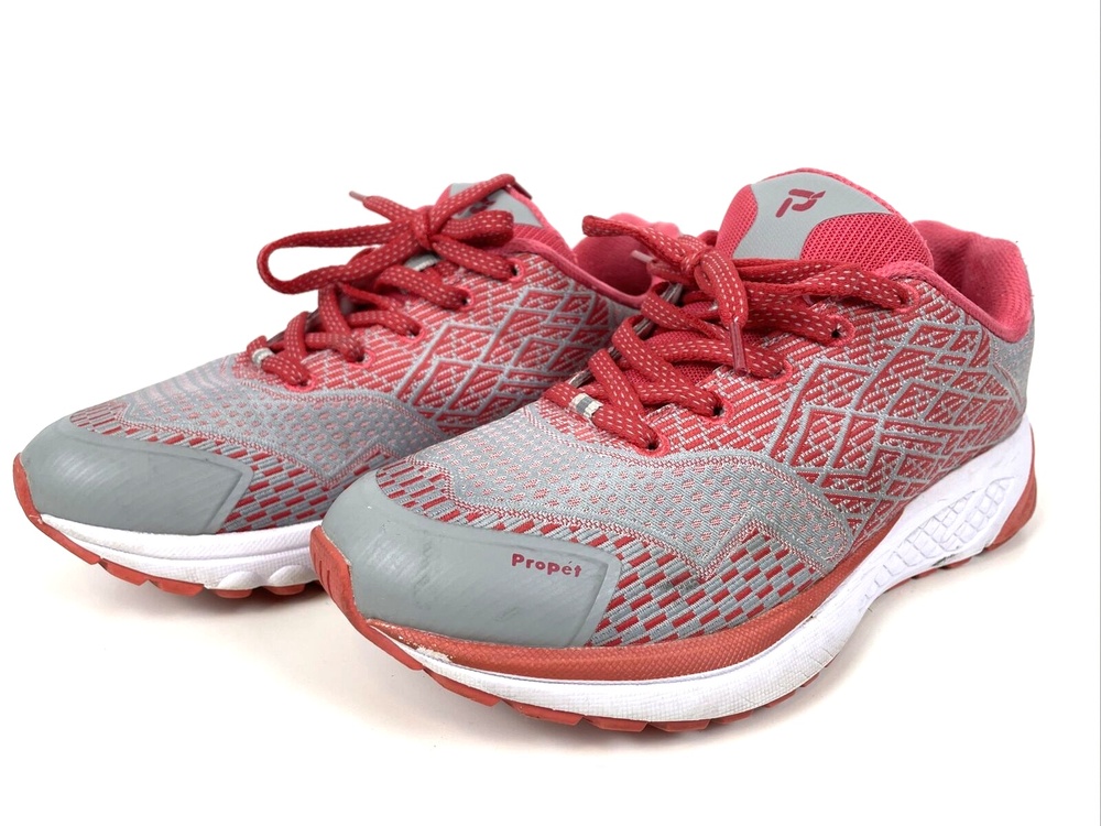 Propét One Walking Running Jogging Sneakers Shoes Pink & Gray - Women's Size 6.5